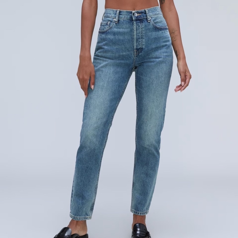Everlane 90's Cheeky Jean 100% Organic Cotton Y2K Women's Size 27 Regular - Picture 3 of 15